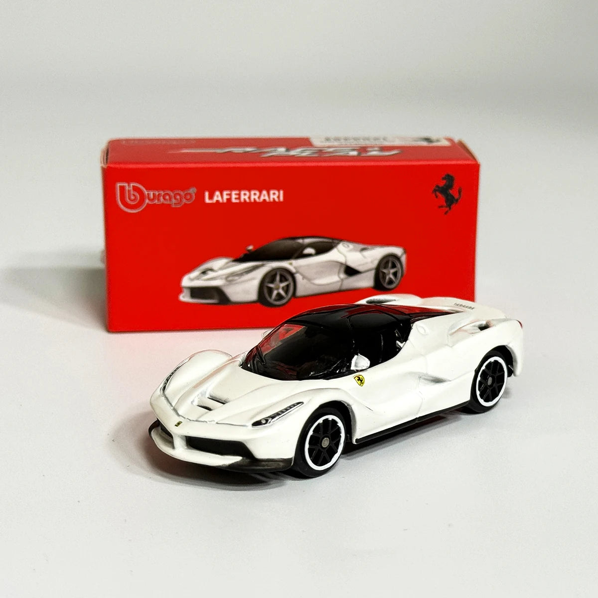 Ferrari Bburago Stock LaFerrari white red 1:64 Scale Diecast Model Car - Image 7