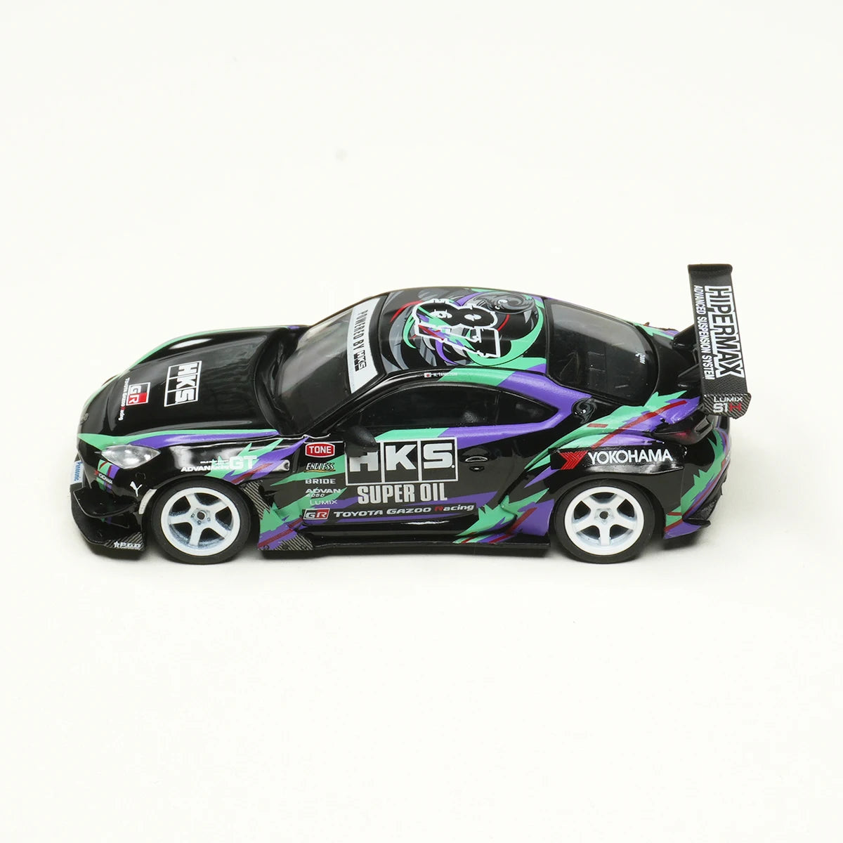 Toyota GR 86 HKS Type R 2022 Tokyo Auto Salon MINI GT 1:64 Scale Diecast Model Car