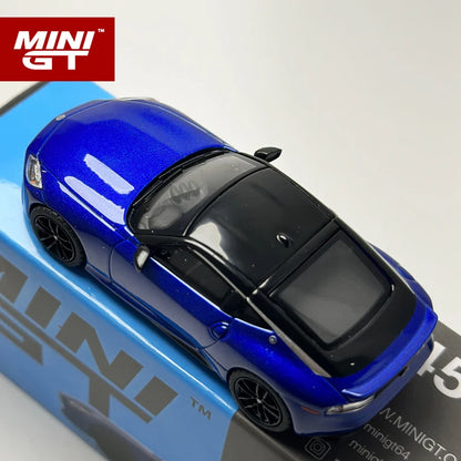 MINI GT 1 64 Z Blue 453 1:64 Diecast modelbil 1:64