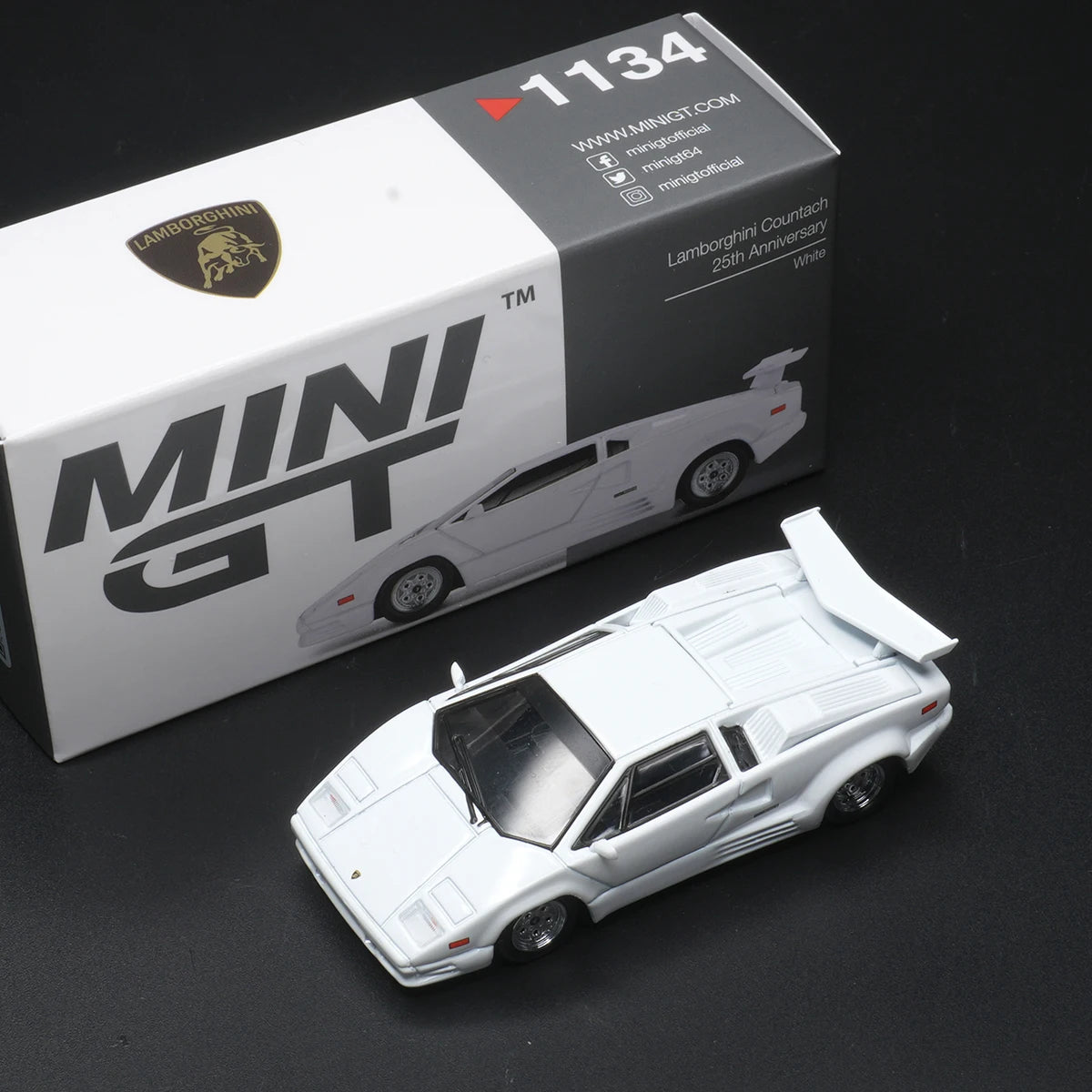 MINI GT Lamborghini Countach 25th Anniversary 1:64 Diecast
