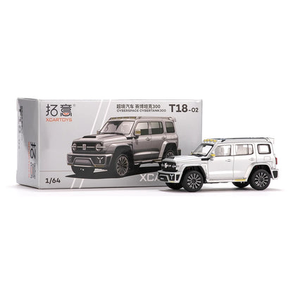 XCARTOYS Cyberspace Cybertank Tank300 1 64 Metal Plastic Parts T18 1:64 Diecast modelbil 1:64