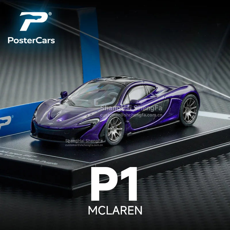 PosterCars Koenigsegg / Pagani / McLaren Supercars 1:64 Diecast