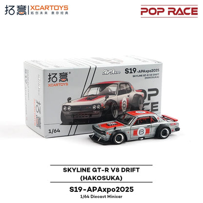 Pop Race XCARTOYS Skyline GT-R V8 Drift Hakosuka1 64 Metal 1:64 Diecast