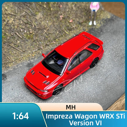 Mh Impreza Wagon WRX STI Version Vi Red 1 64 1:64 Diecast