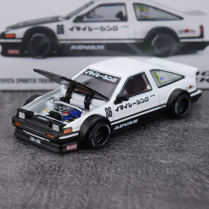 Toyota AE86 Street V1 MINI GT Kaido House 1:64 Scale Diecast Model Car