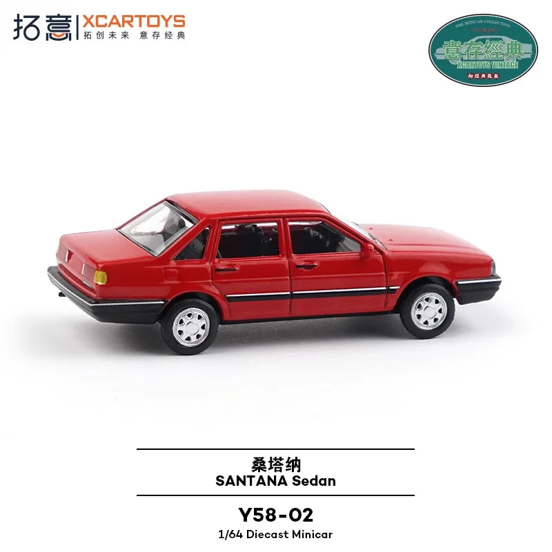 XCARTOYS Santana Sedan 1 64 Metal Plastic Parts Y58 02 1:64 Diecast