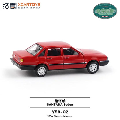 XCARTOYS Santana Sedan 1 64 Metal Plastic Parts Y58 02 1:64 Diecast