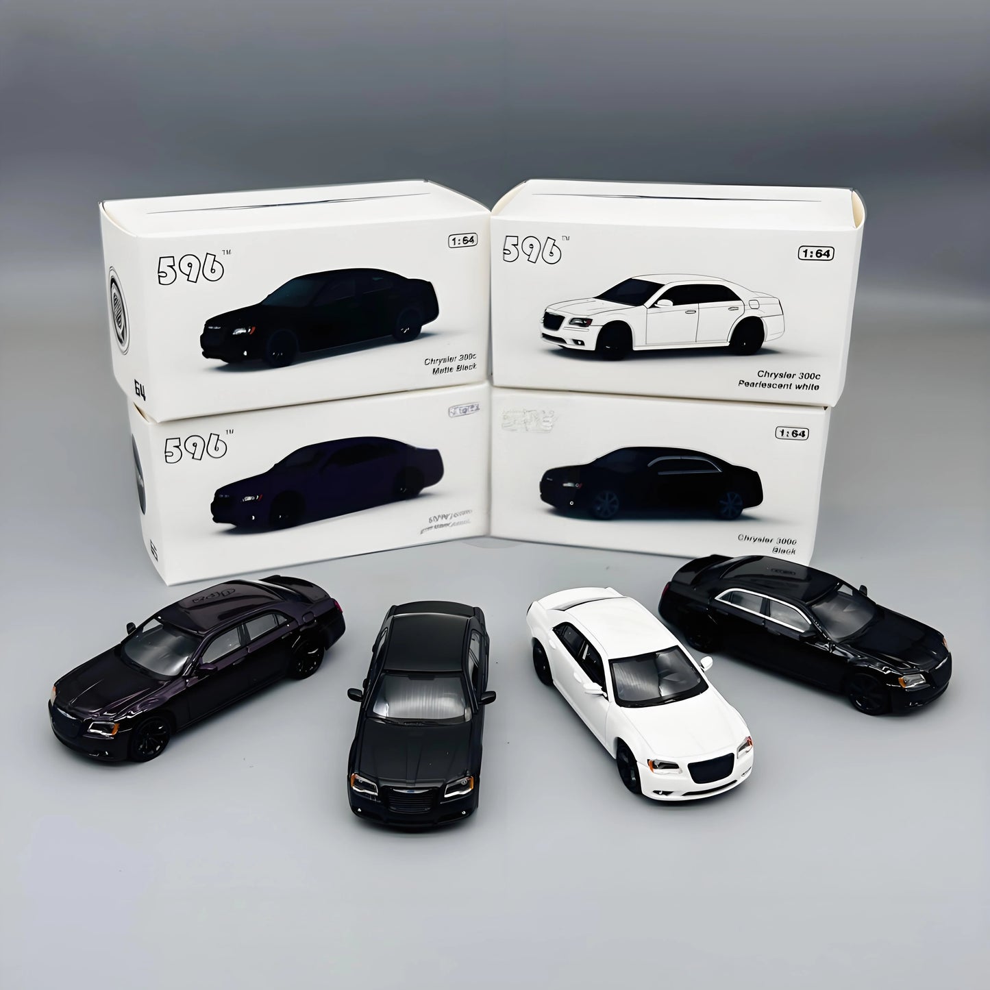 Premium 596 300c 1:64 Scale Diecast Model Car - Metal Toy Cars