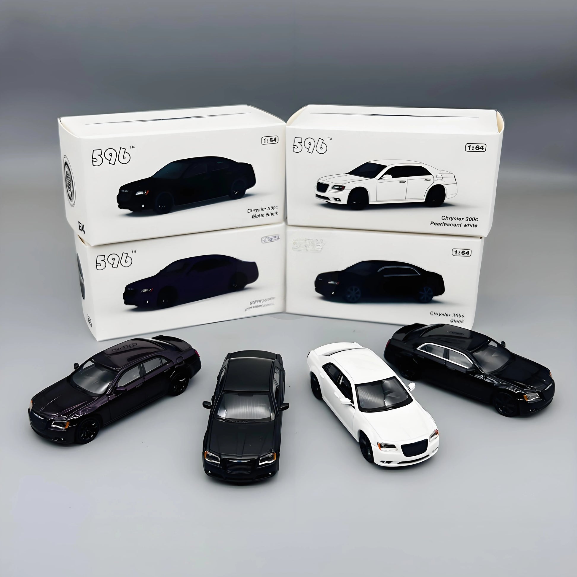 Premium 596 300c 1:64 Scale Diecast Model Car - Metal Toy Cars