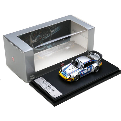 Porsche RWB 964 Matte Silver 1:64 Diecast