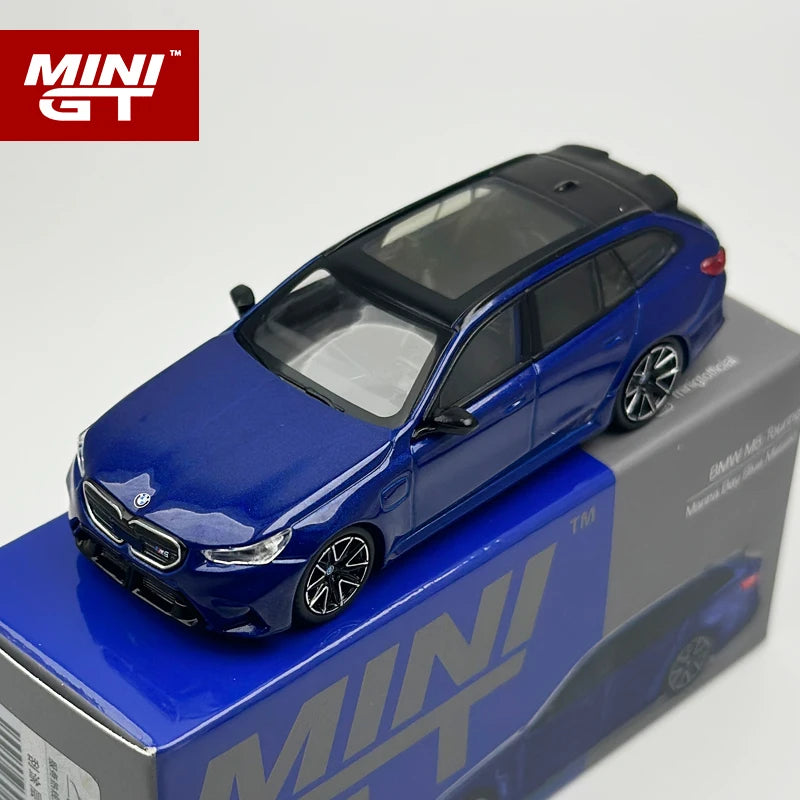 MINI GT 1 64 BMW M5 Touring G99 Marina Bay Blue 1:64 Diecast
