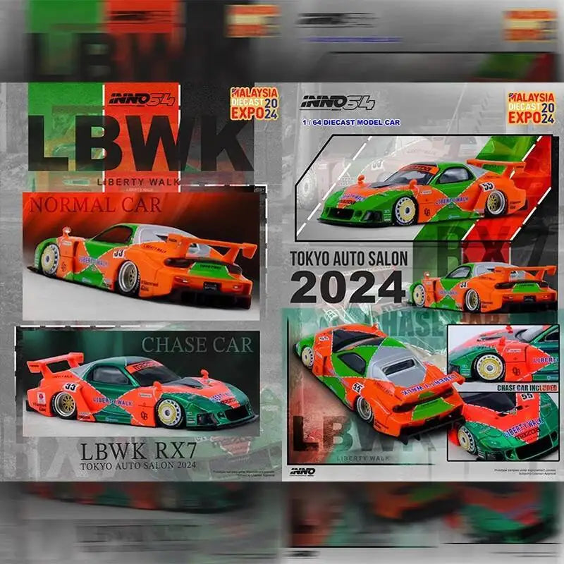 Inno 1 64 Lbwk F40 RX-7 RX-3 308 GTB GT-R 1:64 Diecast