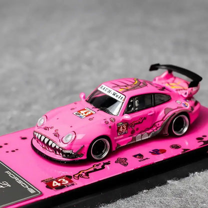 Porsche RWB 993 Dinosaur Painting Flame 1:64 Diecast