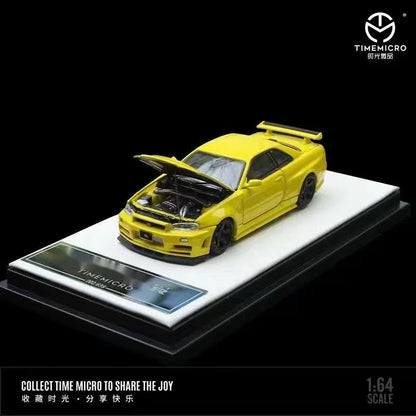 GT-R R34 Open Timemicro Tm 1 64 Simulated Decoration 1:64 Diecast