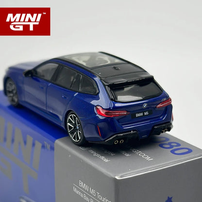 MINI GT 1 64 BMW M5 Touring G99 Marina Bay Blue 1:64 Diecast