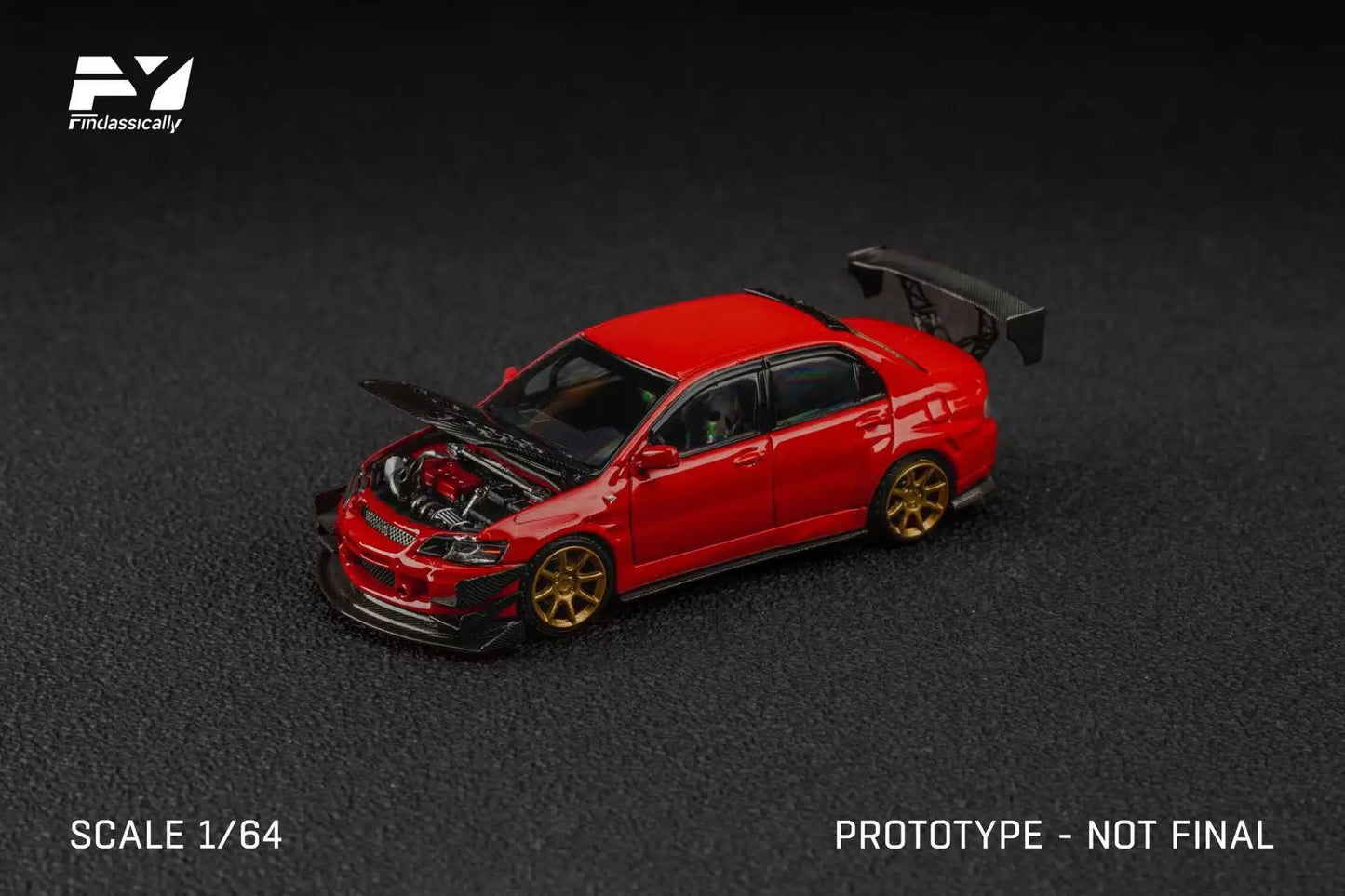 Preorder Finclassically Mitsubishi 9th Generation Modified 1:64 Diecast