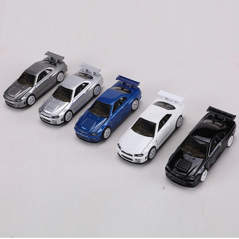 Zzc 1 64 GT-R R34 Die Cast Can Open the 1:64 Diecast modelbil 1:64
