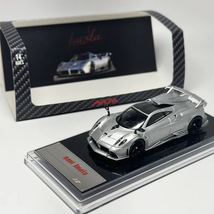Hkm 1 64 Imola Silver Full Carbon Decoration 1:64 Diecast