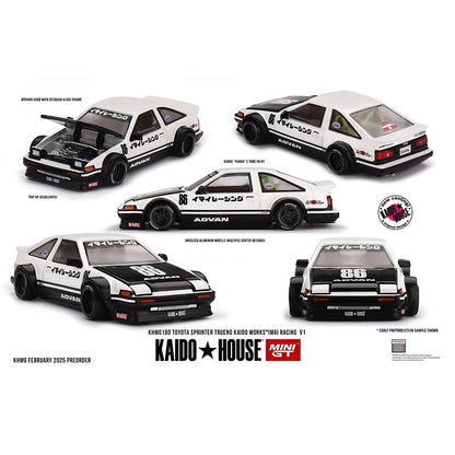 Kaido House Toyota Sprinter Trueno AE86 IMAI Racing V1 1:64 Diecast