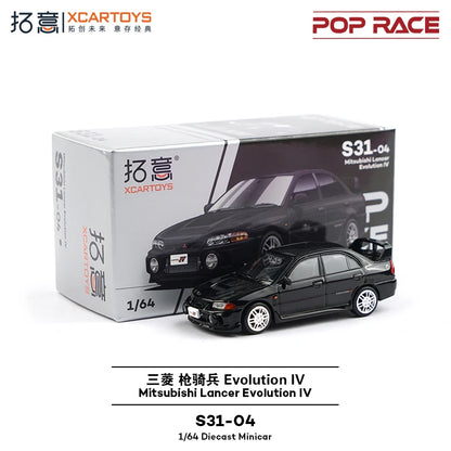 XCARTOYS Pop Race Lancer Evolution Iv Evo 1 64 Metal Plastic 1:64 Diecast