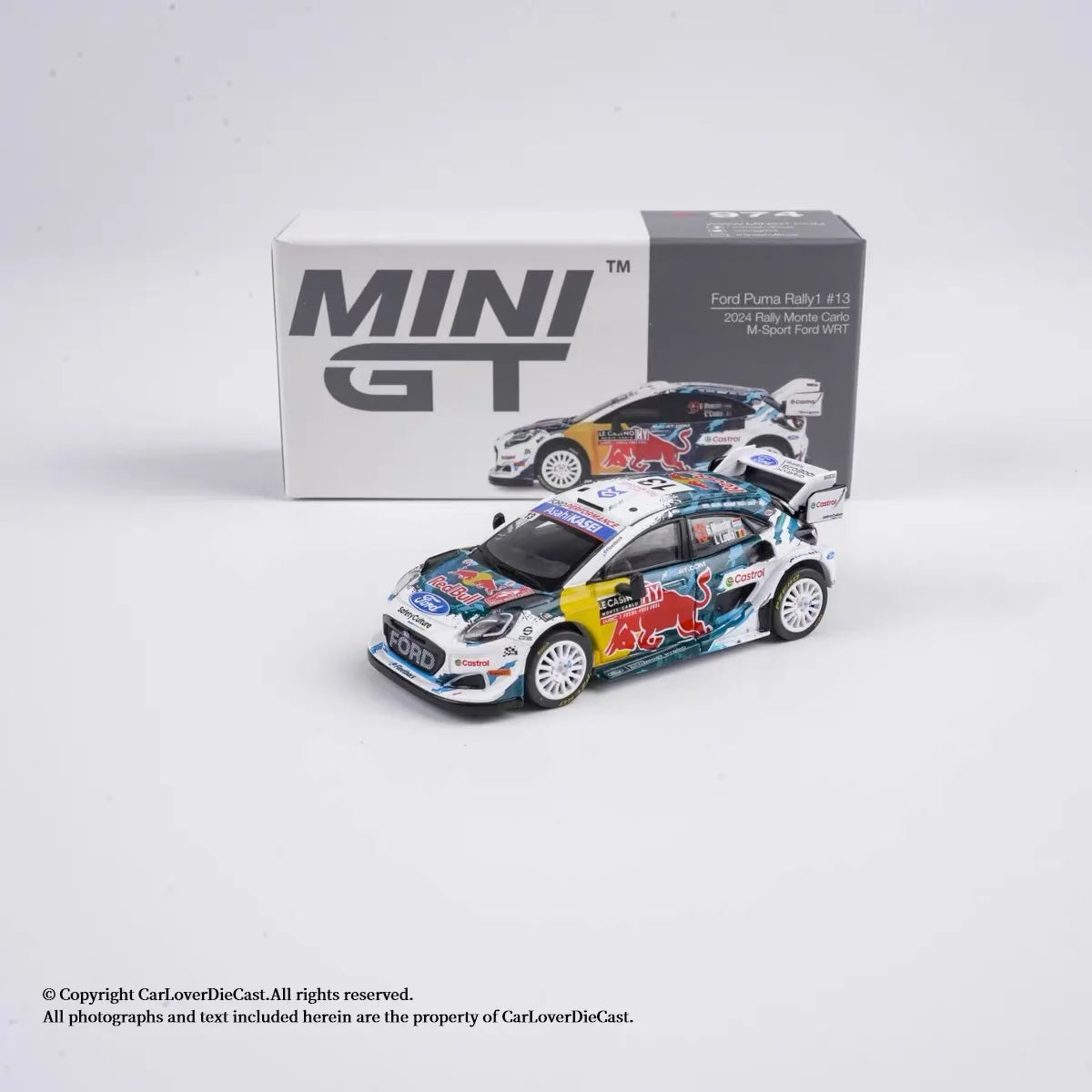 MINI GT 974 1 64 Ford Puma Rally M Sport Wrt 1:64 Diecast