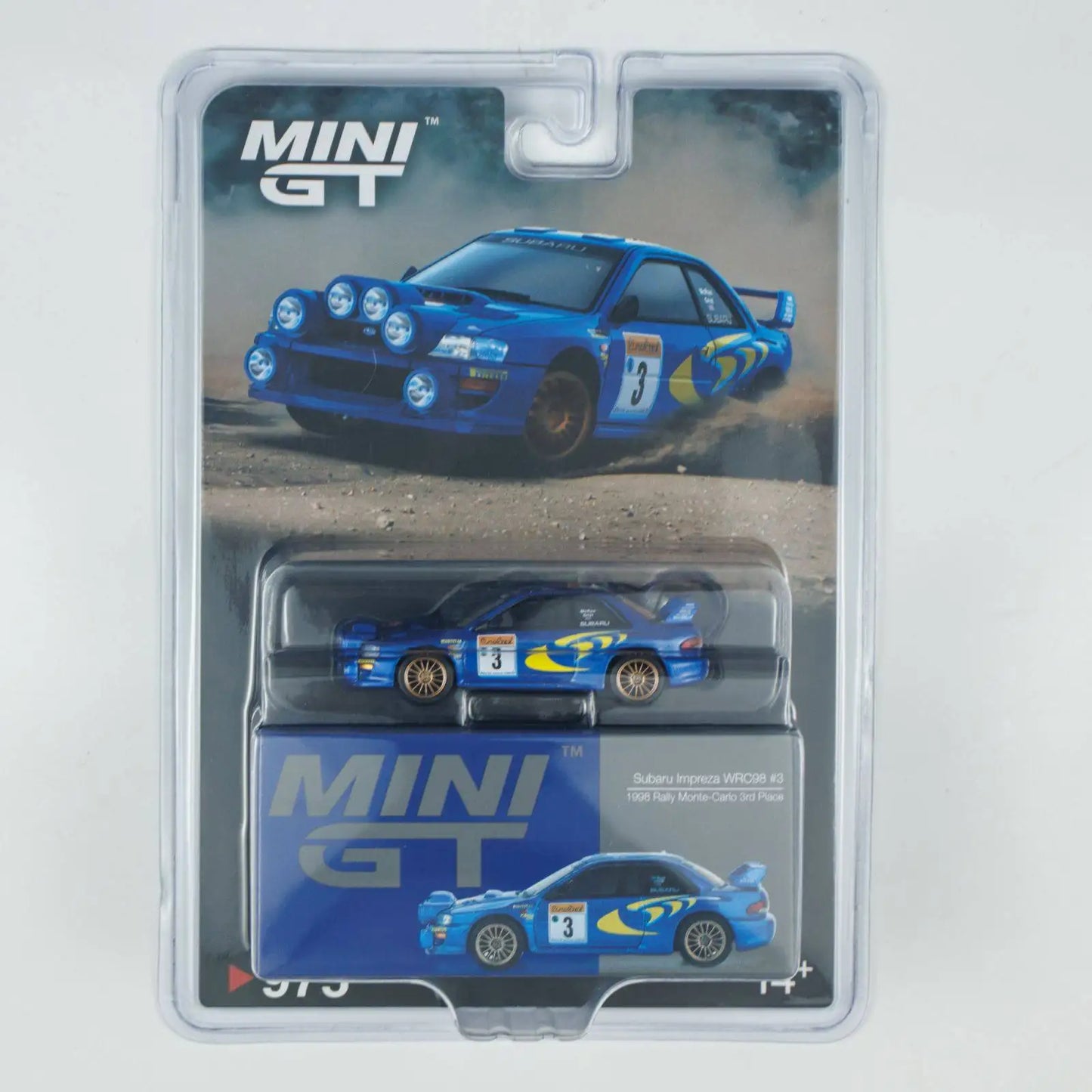 MINI GT Subaru Impreza WRC98 Rally Racing 1:64 Diecast