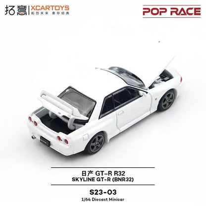 Pop Race XCARTOYS Skyline GT-R Bnr32 1 64 Metal Plastic 1:64 Diecast
