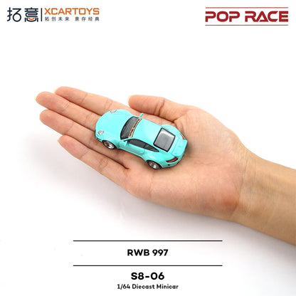 XCARTOYS Pop Race RWB 997 7 64 S8 1:64 Diecast