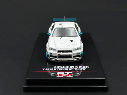 Nissan GT-R INNO Stock Skyline R34 Spec 1:64 Scale Diecast Model Car - Image 13