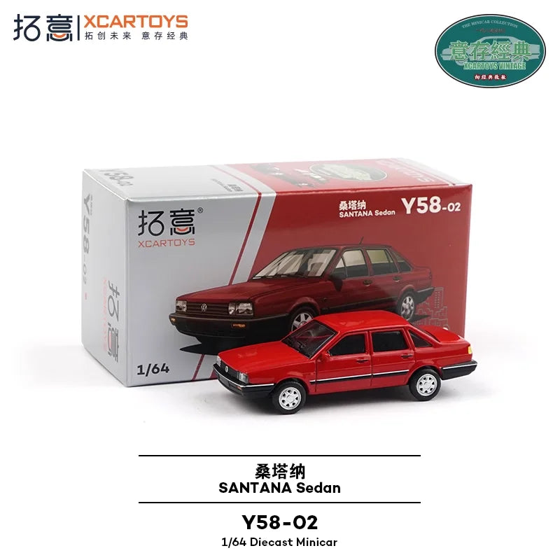XCARTOYS Santana Sedan 1 64 Metal Plastic Parts Y58 02 1:64 Diecast