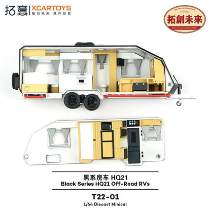 XCARTOYS Black Hq21 Off Road Rvs 1 64 Metal Plastic 1:64 Diecast