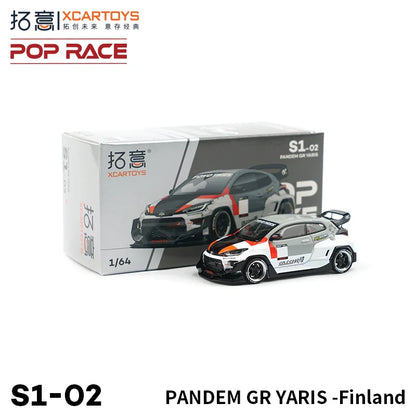 Pop Race XCARTOYS GR Yaris Custom Type 08 1 64 Metal 1:64 Diecast
