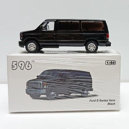 Premium 596 E350 Van NYPD 1:64 Scale Diecast Model Car - Image 6