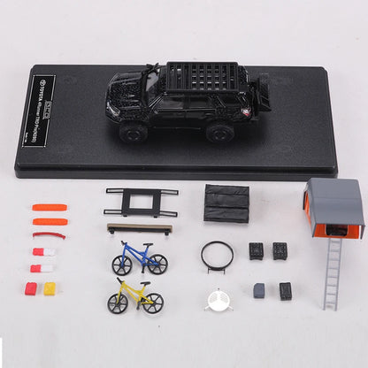 GCD 1 64 4runner Trd Pro N280 SUV Heavily Modification 1:64 Diecast
