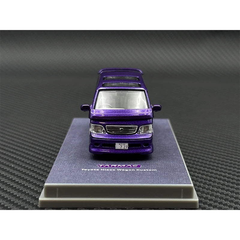 Toyota Hiace Wagon Custom Purple Tarmac Works 1:64 Scale Diecast Model Car