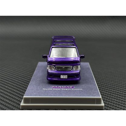 Toyota Hiace Wagon Custom Purple Tarmac Works 1:64 Scale Diecast Model Car