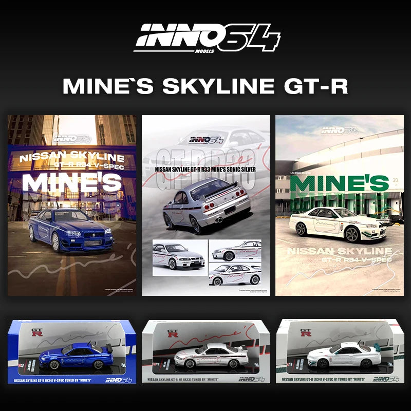 Nissan Skyline GT-R R34 V Spec 1:64 Diecast