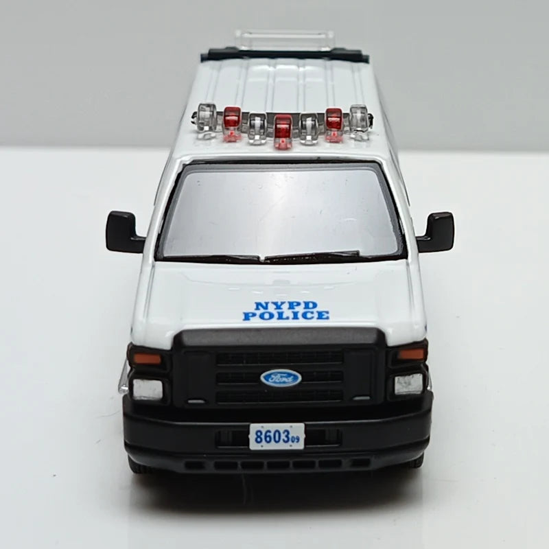 Premium 596 E350 Van NYPD 1:64 Scale Diecast Model Car - Image 14