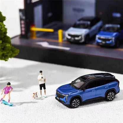 Premium Bburago Geely Atlas SUV 1:64 Scale Diecast Model Car - Side View