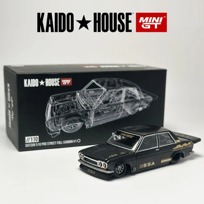 Kaido House MINI GT Datsun 510 Pro Street Full Carbon V1 1:64 Diecast