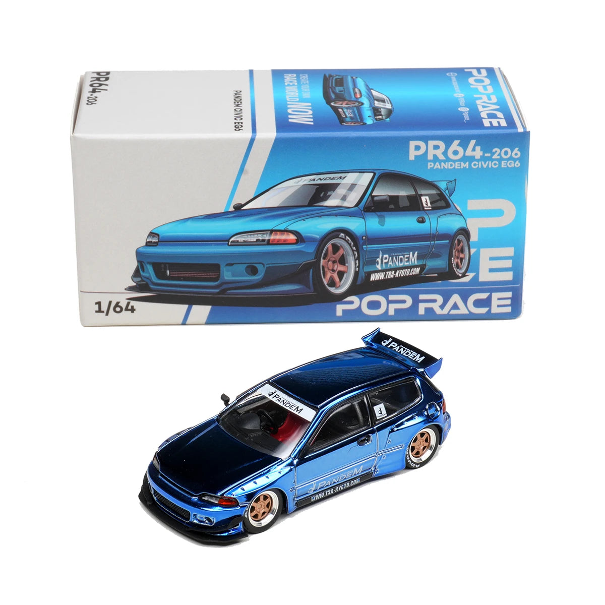 Pop Race 1 64 Clk GT-R D2 GT-R R32 Kpgc10 1:64 Diecast