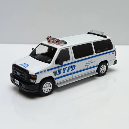 Premium 596 E350 Van NYPD 1:64 Scale Diecast Model Car - Image 15