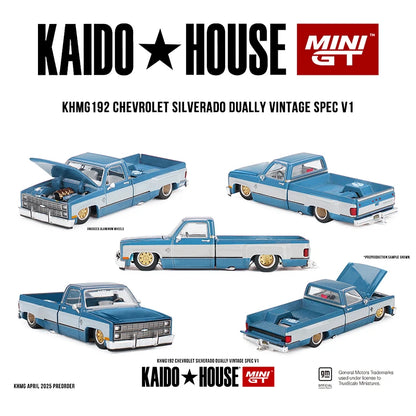 Ready to Ship Khmg 192 1 64 Chevrolet Silverado Dually 1:64 Diecast