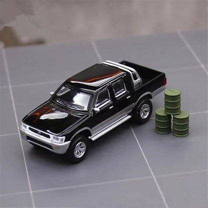 Toyota Hilux Pickup 1:64 Scale Diecast Model Car - Metal Toy Cars