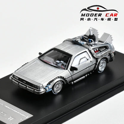 DeLorean DMC-12 Back to the Future MJ 1:64 Diecast