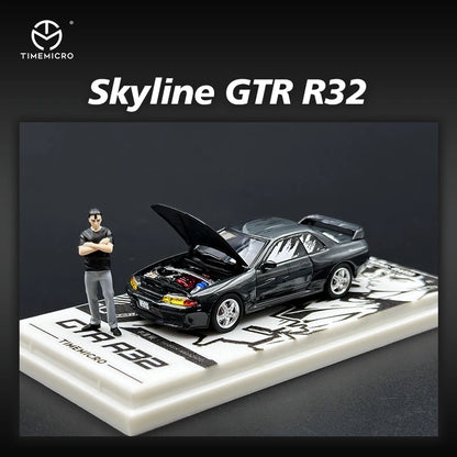 Nissan Skyline GT-R R32 Caricature Time Micro 1:64 Diecast