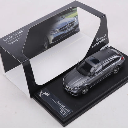 King 1 64 Cls63 Amg Gray Blue Green Limited Edition 1:64 Diecast