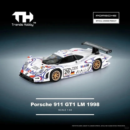Trends Hobby 1 64 Porsche 911 Gt1 Lm 1998 Collectible 1:64 Diecast