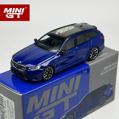 MINI GT 1 64 BMW M5 Touring G99 Marina Bay Blue 1:64 Diecast