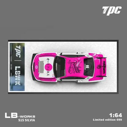Tpc 1 64 Lb Lb Super Silhouette S15 Silvia Pink 1:64 Diecast